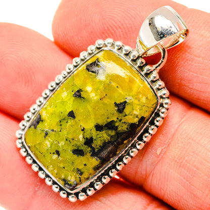 Lizardite Pendants handcrafted by Ana Silver Co - PD30019