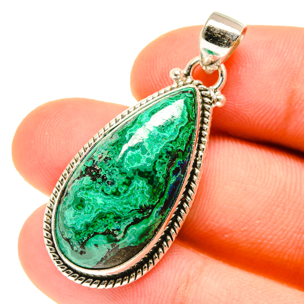 Chrysocolla Pendants handcrafted by Ana Silver Co - PD3002