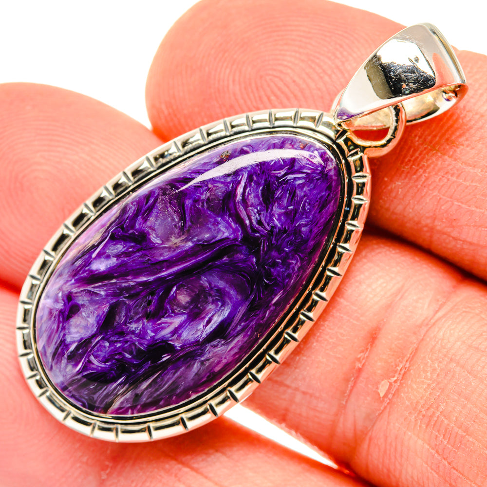 Charoite Pendants handcrafted by Ana Silver Co - PD30024
