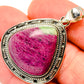 Ruby Zoisite Pendants handcrafted by Ana Silver Co - PD30025
