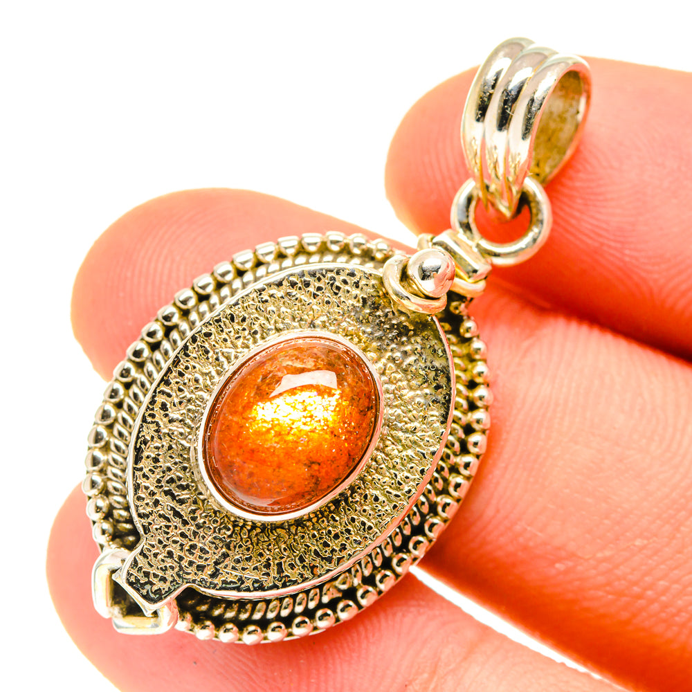Sunstone Pendants handcrafted by Ana Silver Co - PD3003