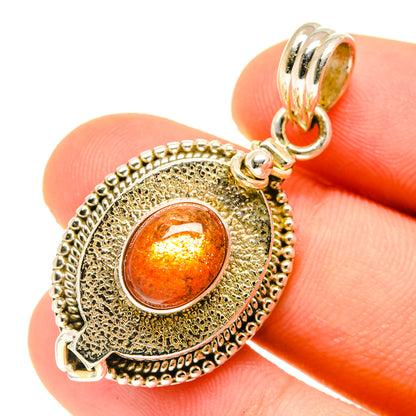 Sunstone Pendants handcrafted by Ana Silver Co - PD3003