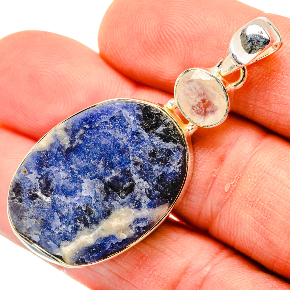Sodalite Pendants handcrafted by Ana Silver Co - PD30034