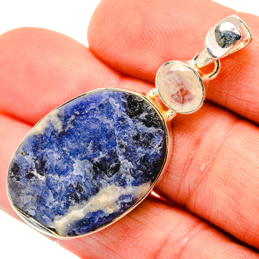 Sodalite Pendants handcrafted by Ana Silver Co - PD30034