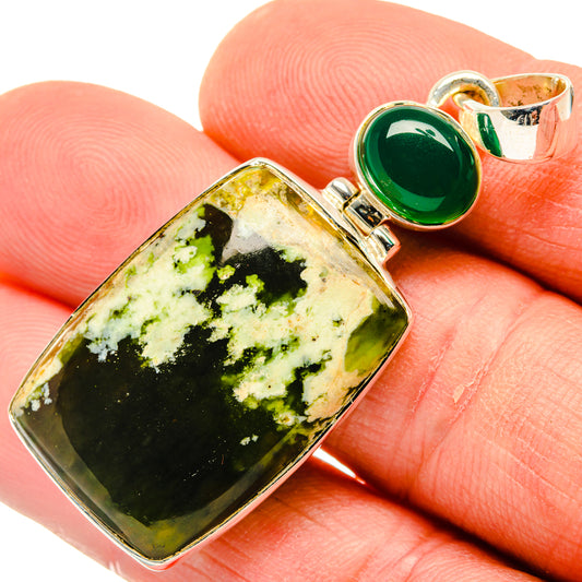 Australian Green Opal Pendants handcrafted by Ana Silver Co - PD30037