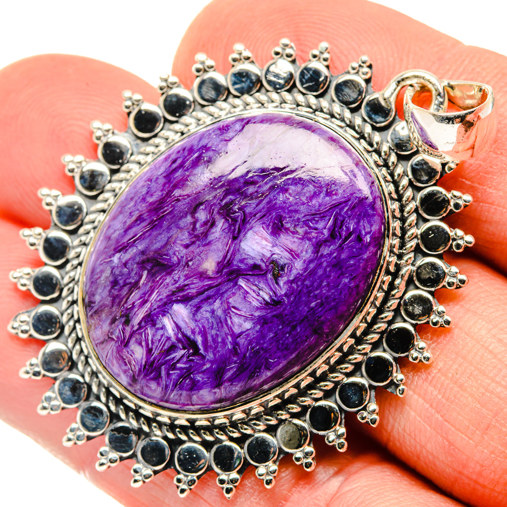 Charoite Pendants handcrafted by Ana Silver Co - PD30042