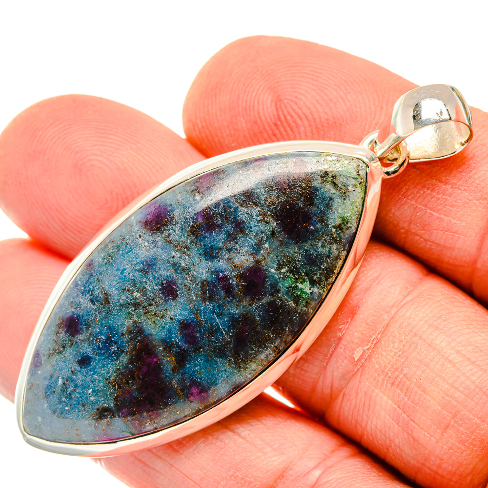 Ruby Fuchsite Pendants handcrafted by Ana Silver Co - PD30046