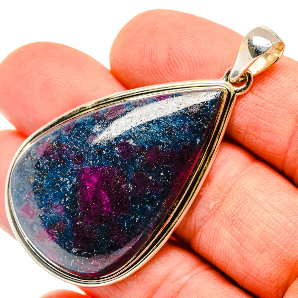 Ruby Fuchsite Pendants handcrafted by Ana Silver Co - PD30049