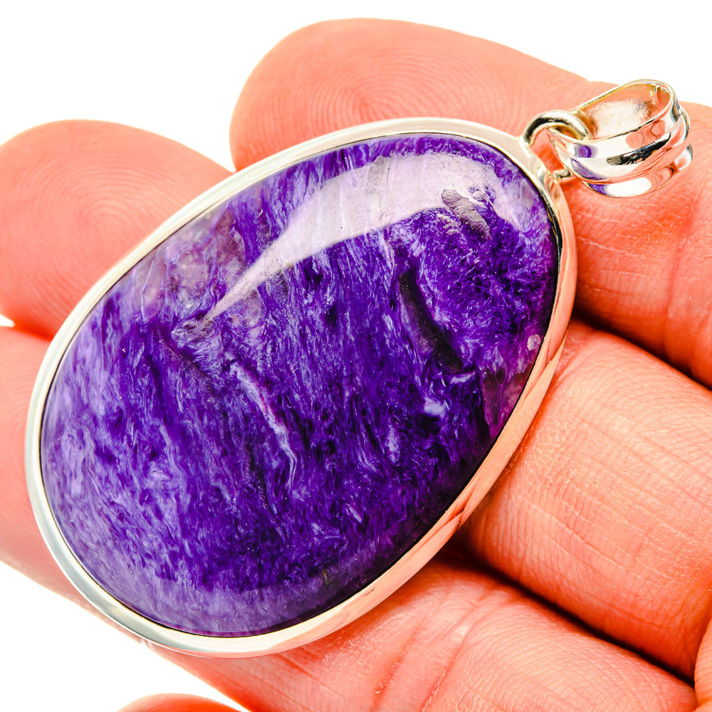 Charoite Pendants handcrafted by Ana Silver Co - PD30050