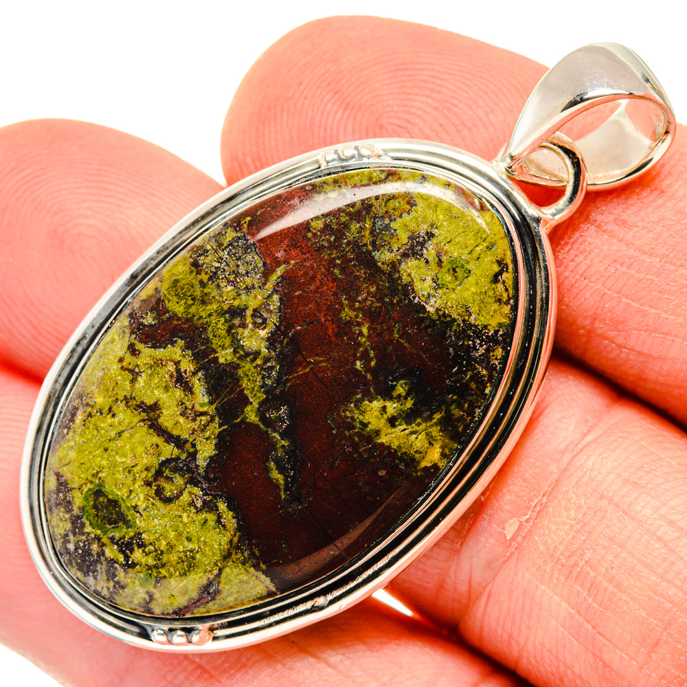 Dragon's Blood Stone Pendants handcrafted by Ana Silver Co - PD30052