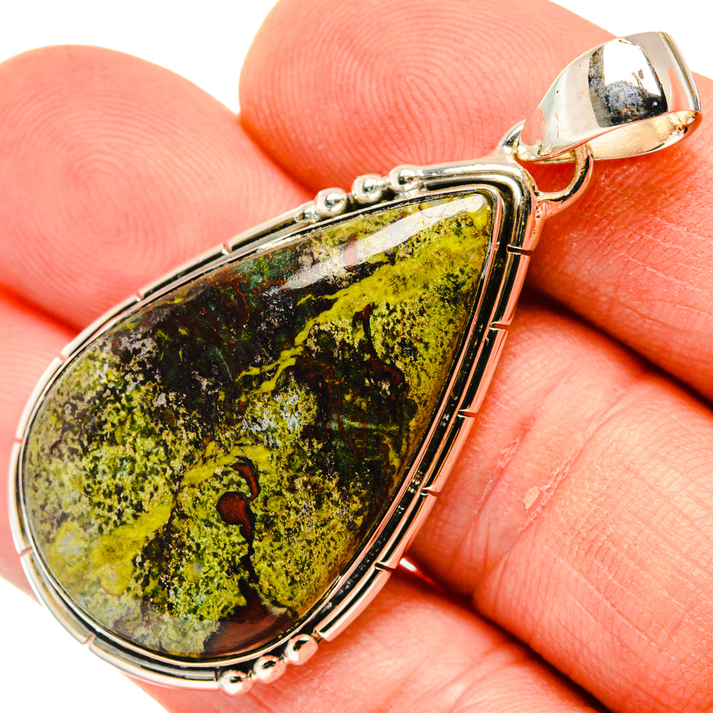 Dragon's Blood Stone Pendants handcrafted by Ana Silver Co - PD30055