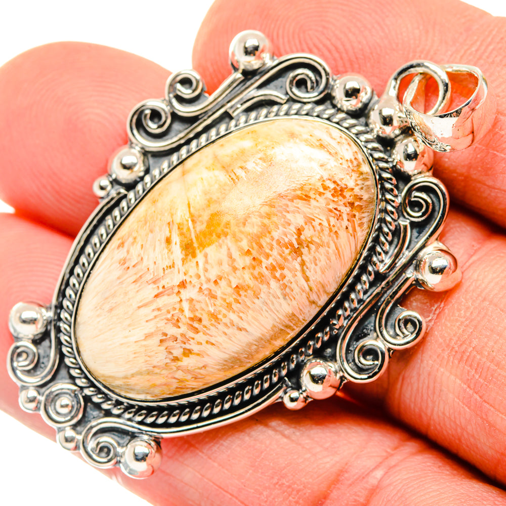 Scolecite Pendants handcrafted by Ana Silver Co - PD30056