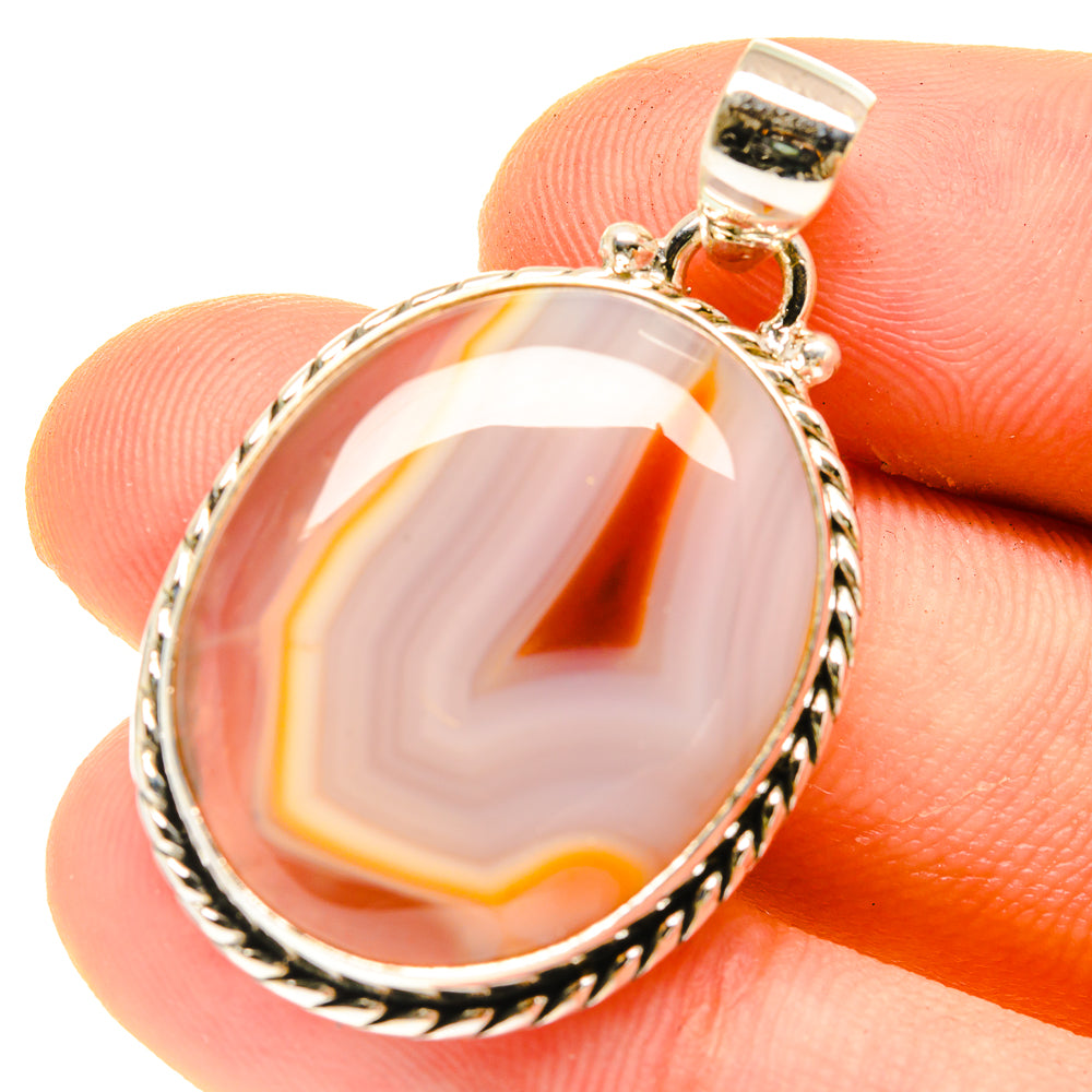 Botswana Agate Pendants handcrafted by Ana Silver Co - PD3006