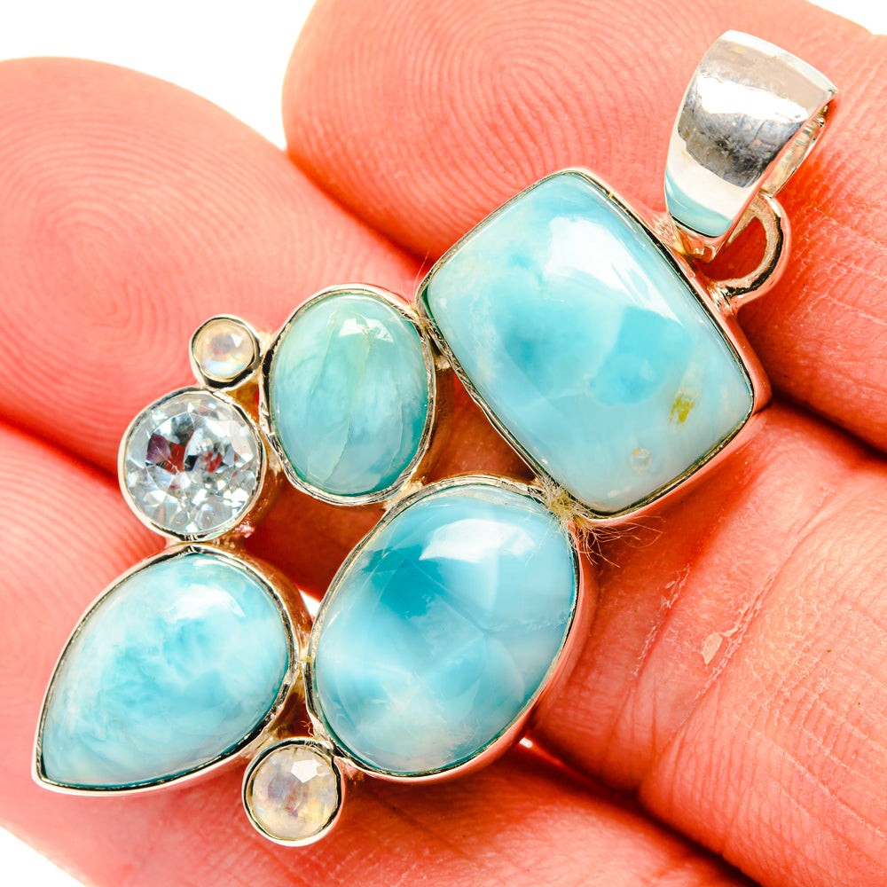 Larimar Pendants handcrafted by Ana Silver Co - PD30064