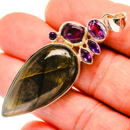 Labradorite Pendants handcrafted by Ana Silver Co - PD30069