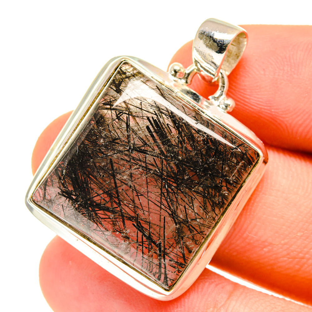 Tourmalinated Quartz Pendants handcrafted by Ana Silver Co - PD3007