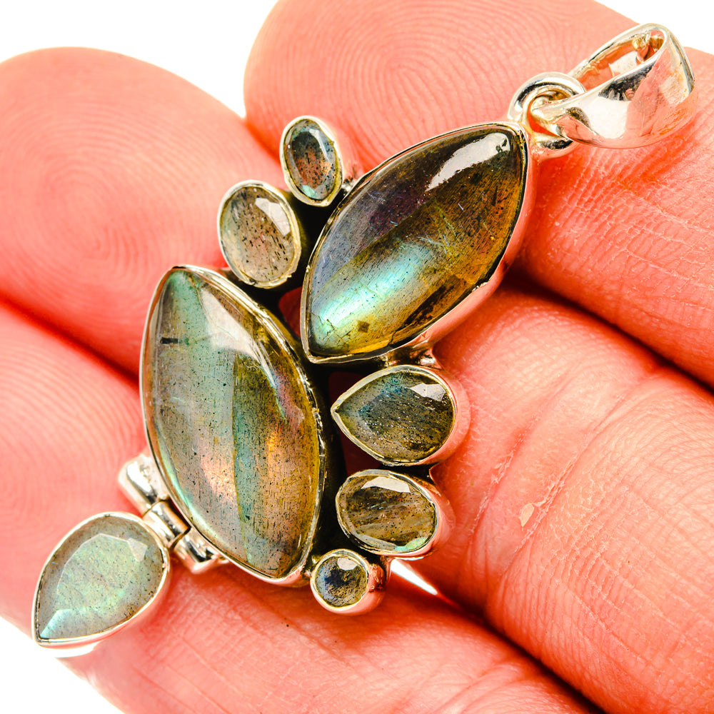Labradorite Pendants handcrafted by Ana Silver Co - PD30070