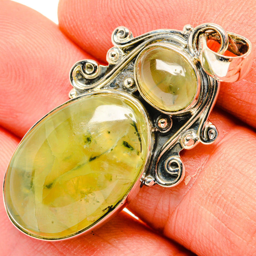 Prehnite Pendants handcrafted by Ana Silver Co - PD30071