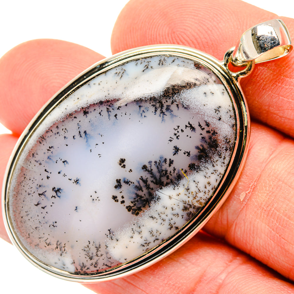 Dendritic Opal Pendants handcrafted by Ana Silver Co - PD30072