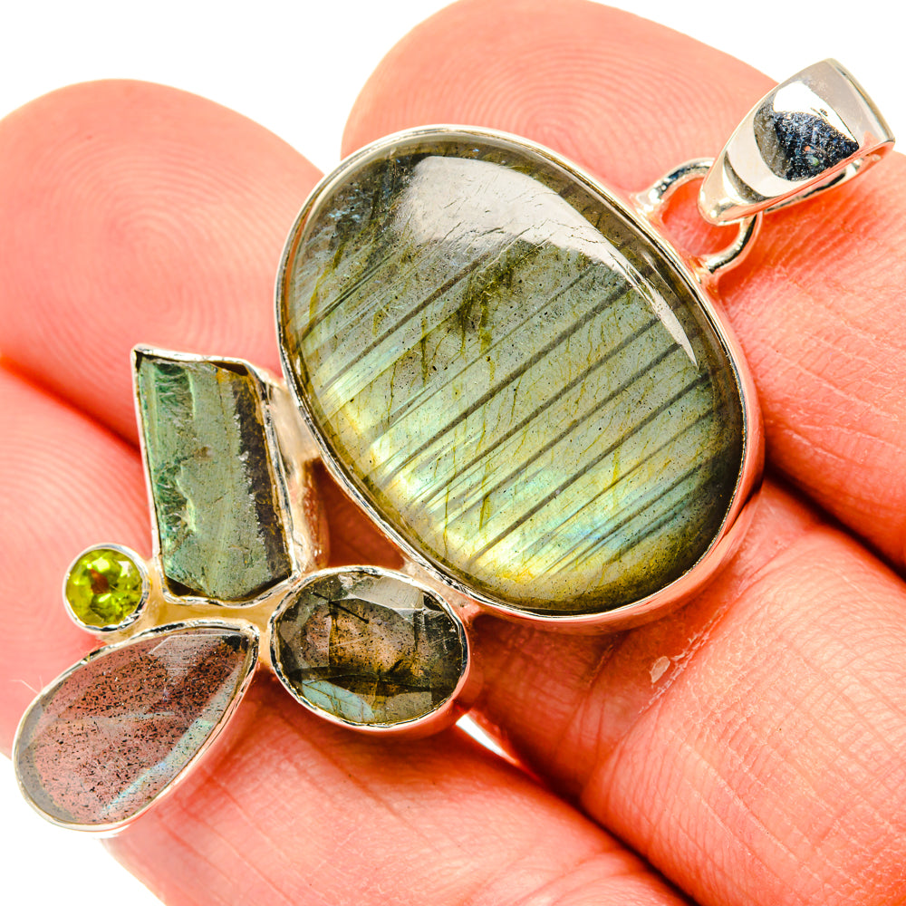 Labradorite Pendants handcrafted by Ana Silver Co - PD30076