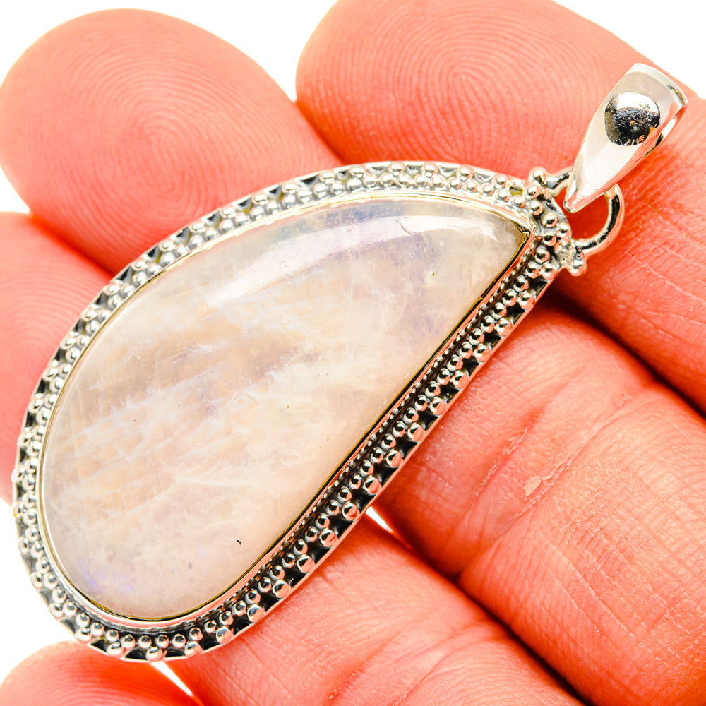 Rainbow Moonstone Pendants handcrafted by Ana Silver Co - PD30080