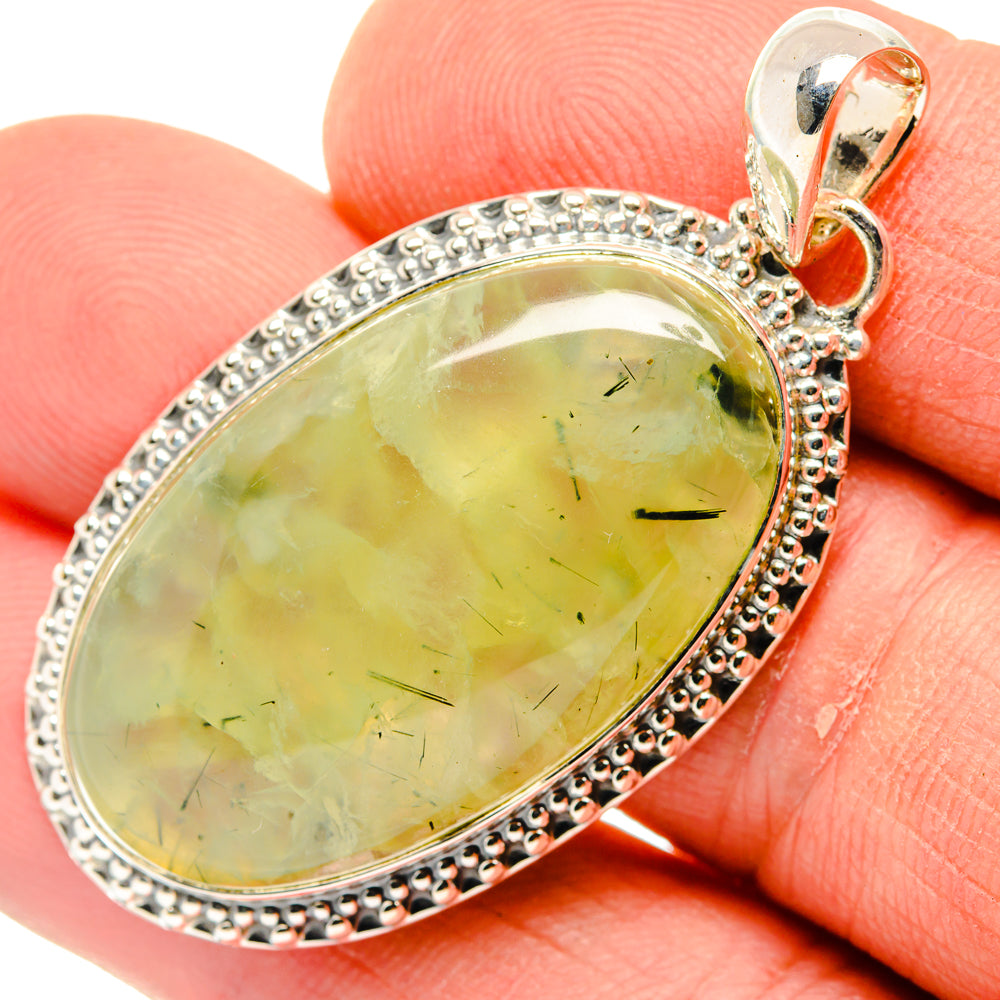 Prehnite Pendants handcrafted by Ana Silver Co - PD30082