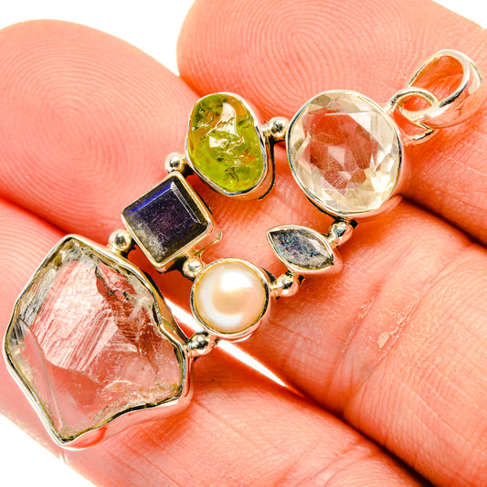 Green Amethyst Pendants handcrafted by Ana Silver Co - PD30086