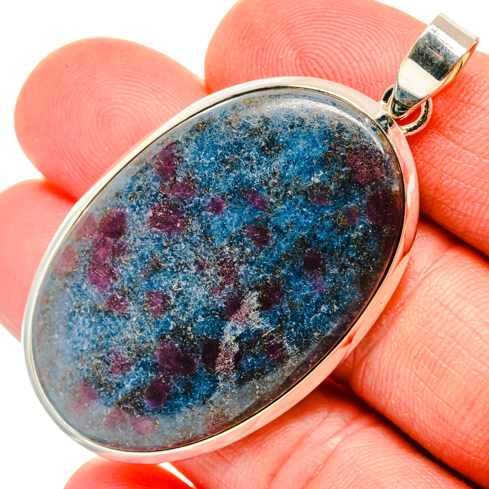 Ruby Fuchsite Pendants handcrafted by Ana Silver Co - PD30093