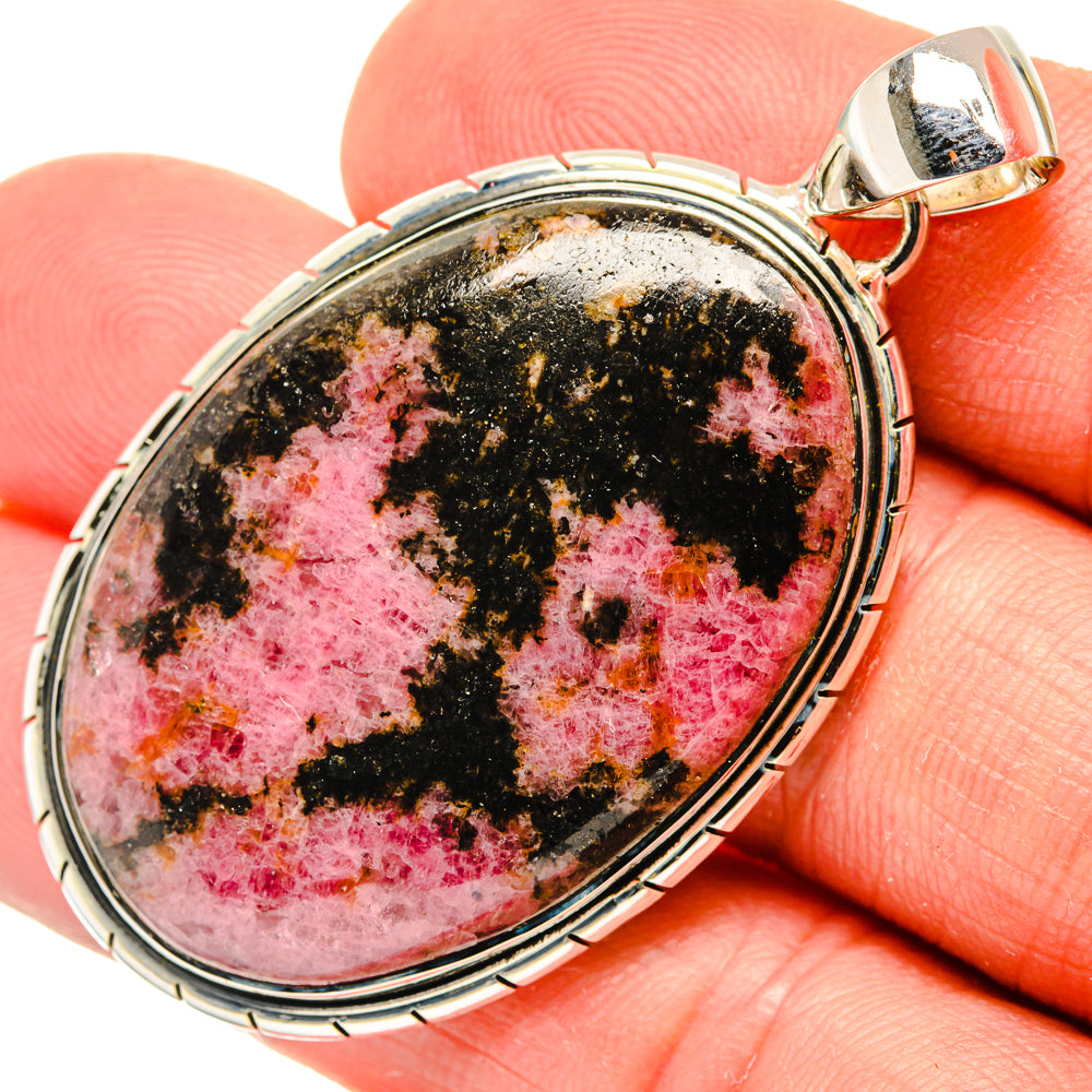 Rhodonite Pendants handcrafted by Ana Silver Co - PD30098