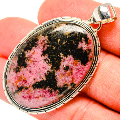 Rhodonite Pendants handcrafted by Ana Silver Co - PD30098