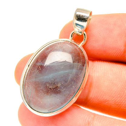 Blue Fluorite Pendants handcrafted by Ana Silver Co - PD3010