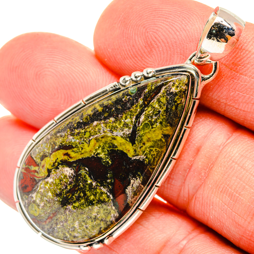 Dragon's Blood Stone Pendants handcrafted by Ana Silver Co - PD30100
