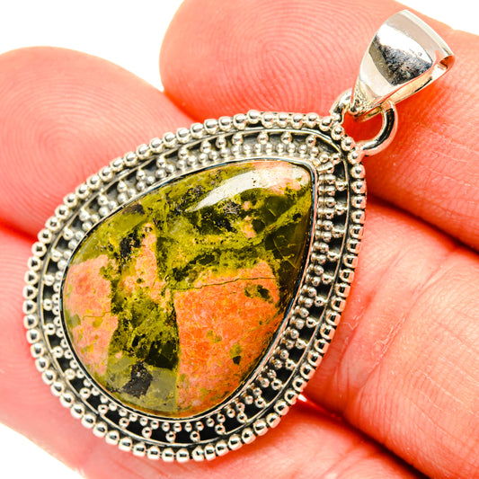 Unakite Pendants handcrafted by Ana Silver Co - PD30109