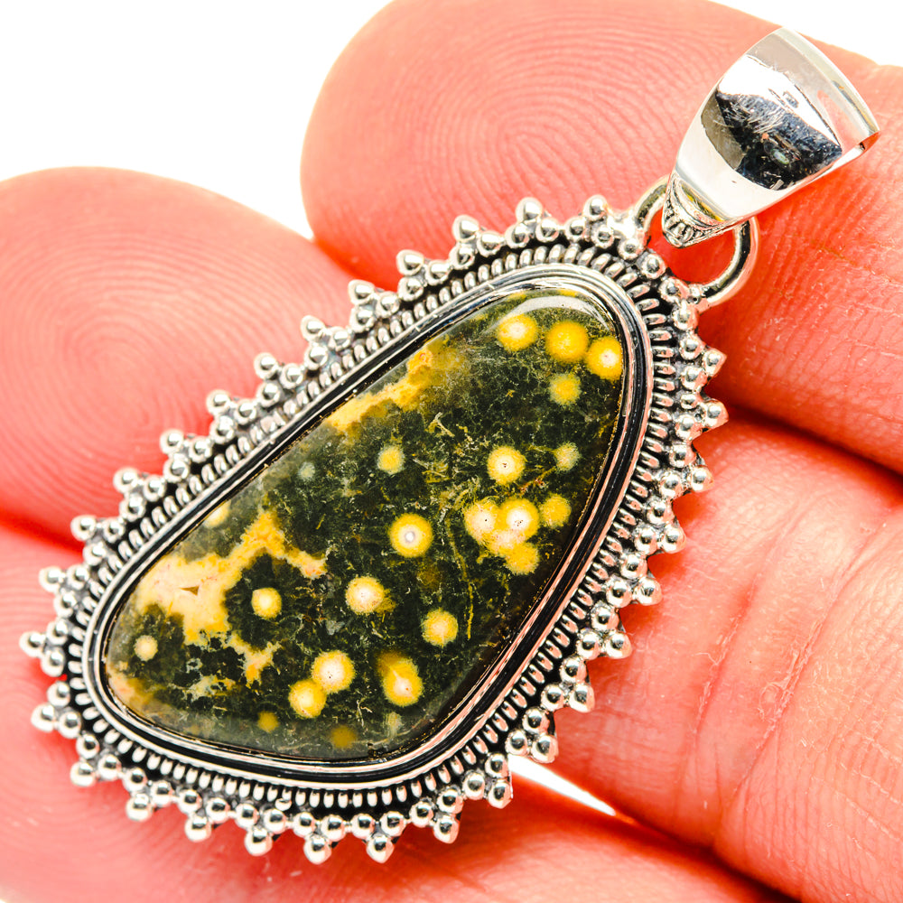 Ocean Jasper Pendants handcrafted by Ana Silver Co - PD30115