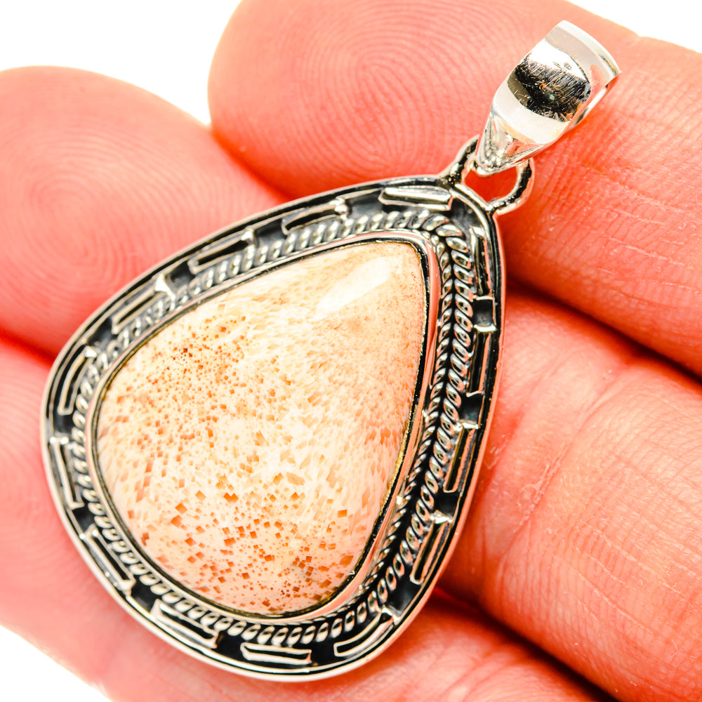 Scolecite Pendants handcrafted by Ana Silver Co - PD30116