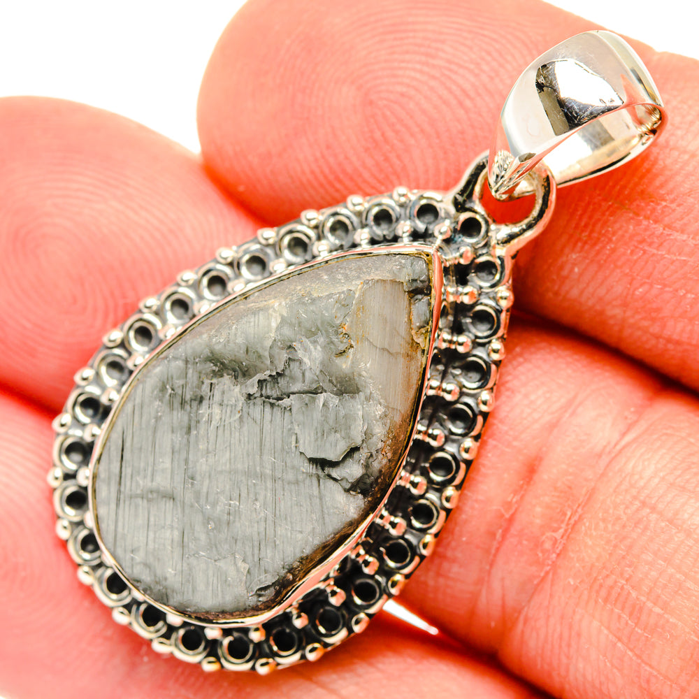 Green Tourmaline In Quartz Pendants handcrafted by Ana Silver Co - PD30118