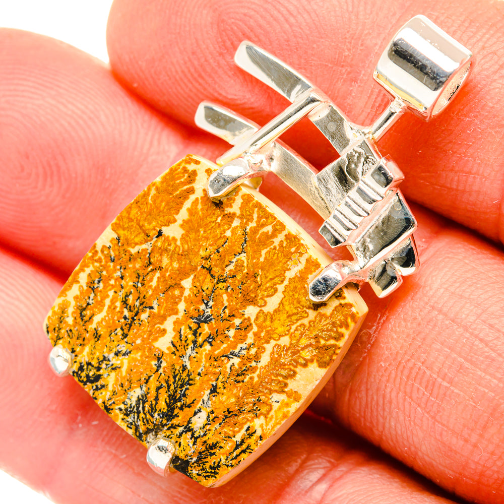 Germany Psilomelane Dendrite Pendants handcrafted by Ana Silver Co - PD30119