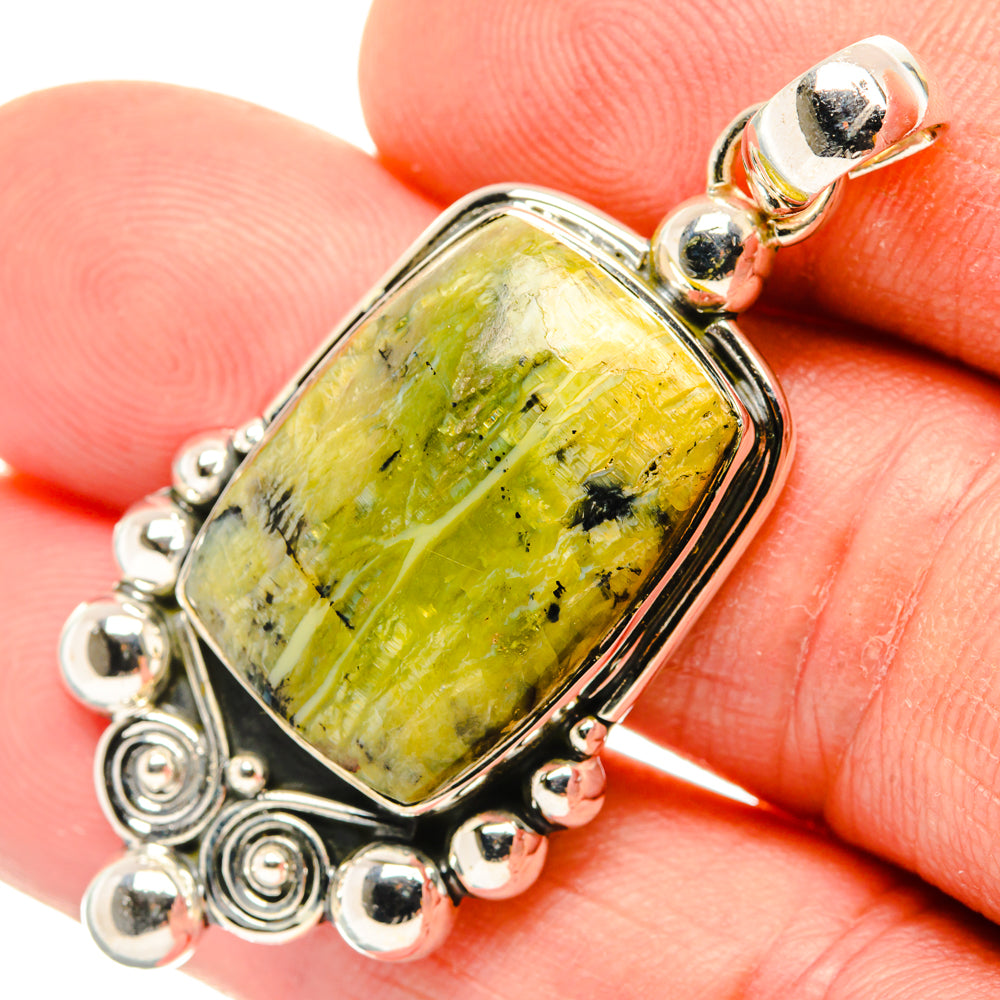 Lizardite Pendants handcrafted by Ana Silver Co - PD30126