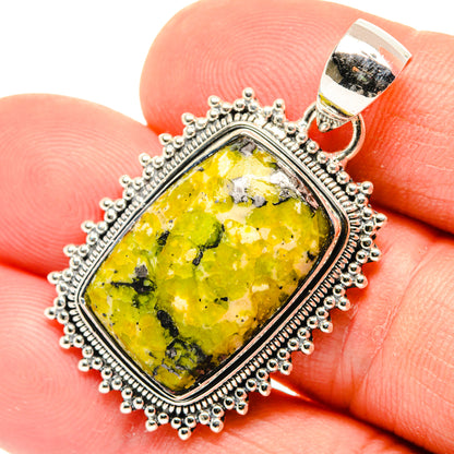 Lizardite Pendants handcrafted by Ana Silver Co - PD30129