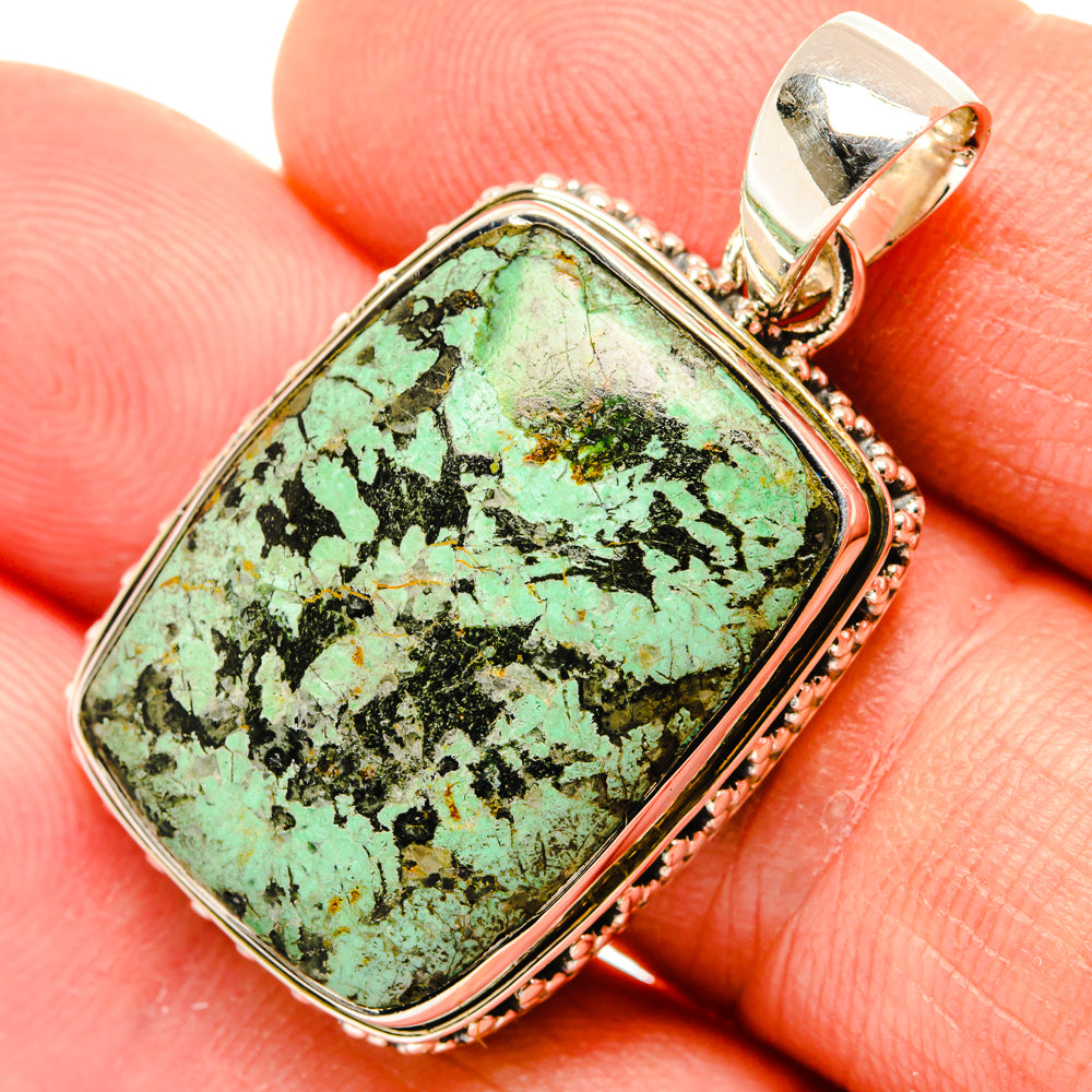 Tibetan Turquoise Pendants handcrafted by Ana Silver Co - PD30131