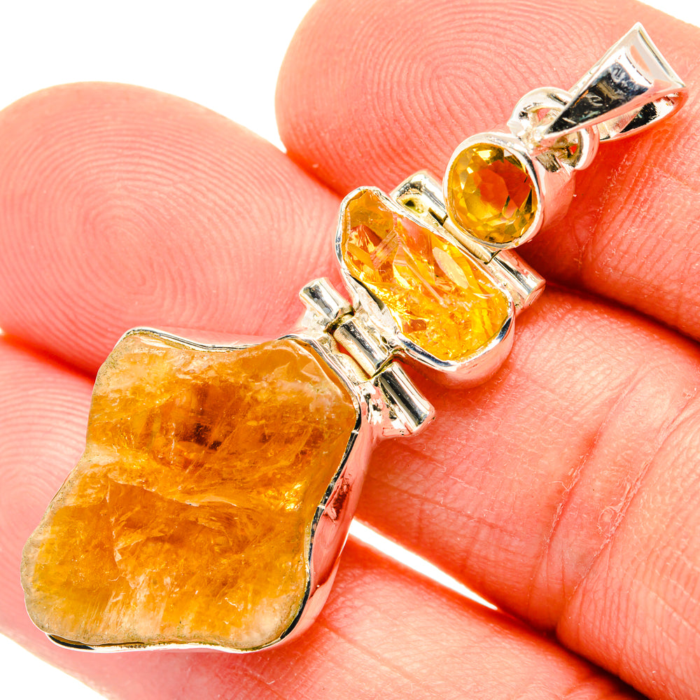 Citrine Pendants handcrafted by Ana Silver Co - PD30135