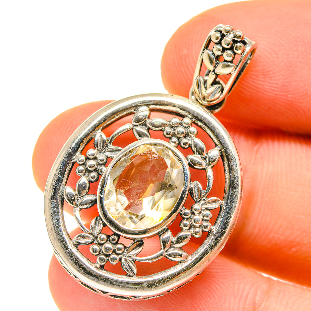 Citrine Pendants handcrafted by Ana Silver Co - PD3014