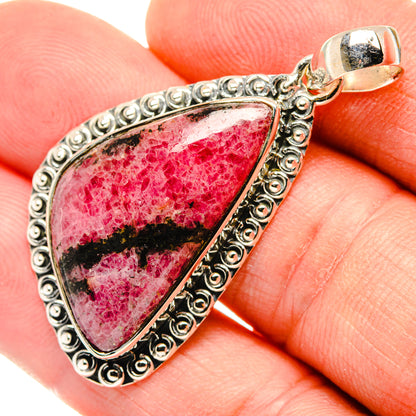 Rhodonite Pendants handcrafted by Ana Silver Co - PD30144