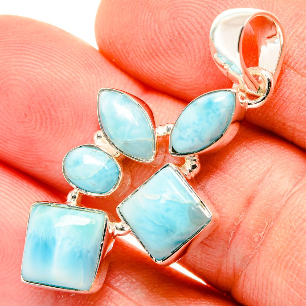 Larimar Pendants handcrafted by Ana Silver Co - PD30147