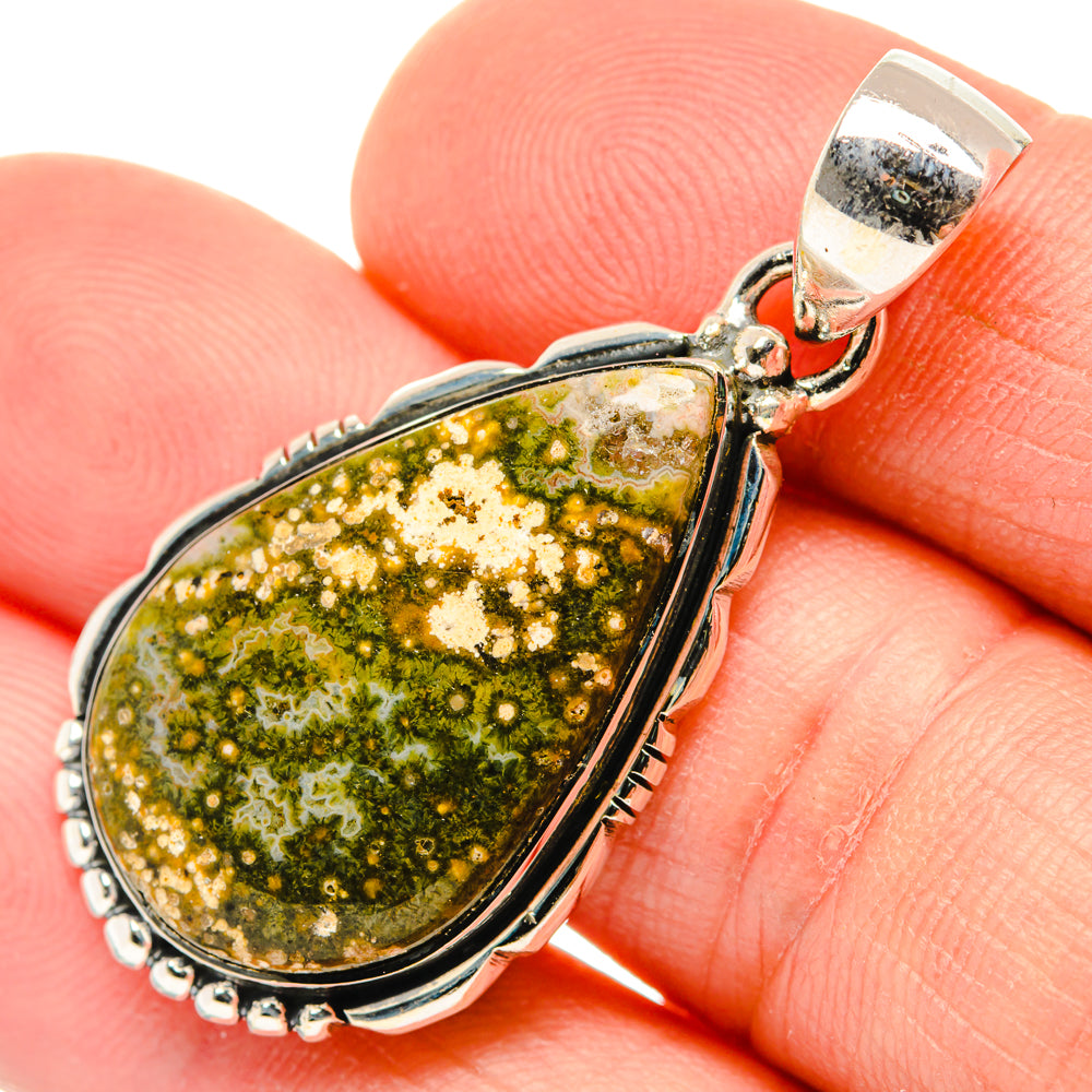 Ocean Jasper Pendants handcrafted by Ana Silver Co - PD30151