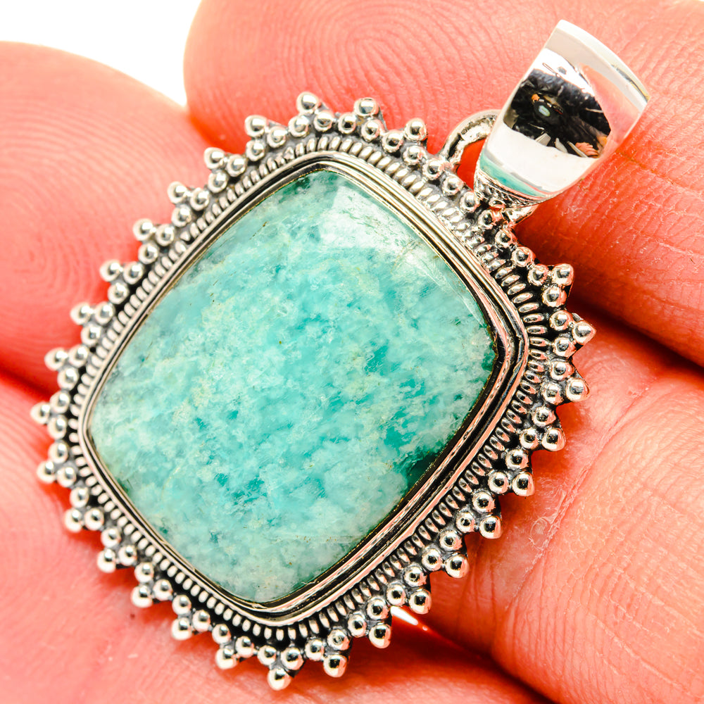 Amazonite Pendants handcrafted by Ana Silver Co - PD30156