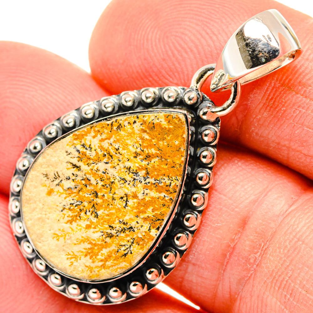 Germany Psilomelane Dendrite Pendants handcrafted by Ana Silver Co - PD30168