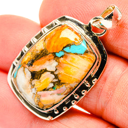 Spiny Oyster Turquoise Pendants handcrafted by Ana Silver Co - PD30171