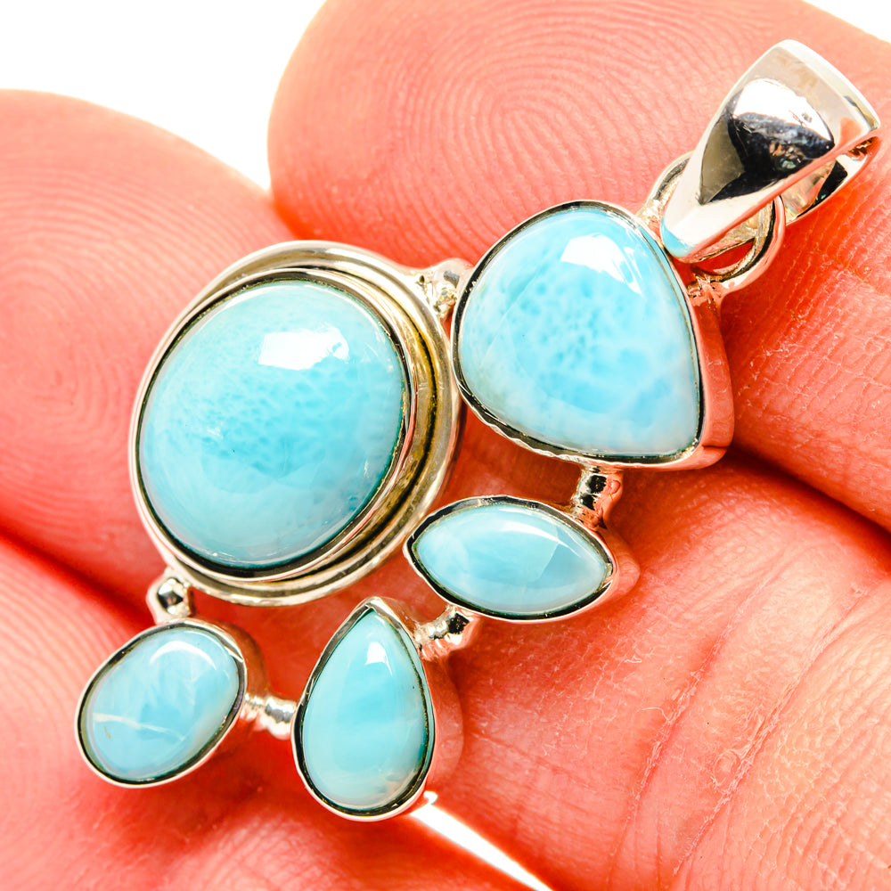 Larimar Pendants handcrafted by Ana Silver Co - PD30173