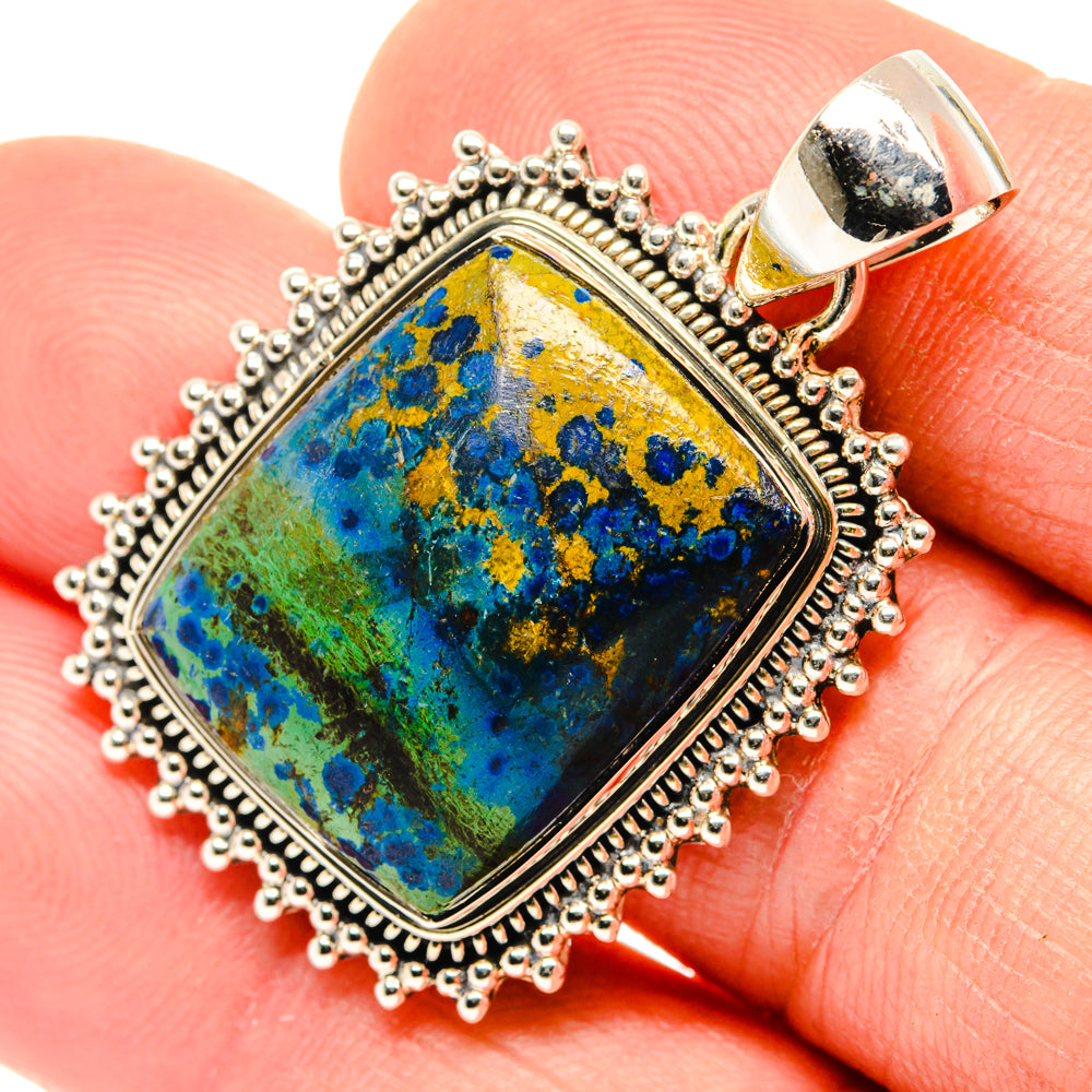Azurite Pendants handcrafted by Ana Silver Co - PD30176
